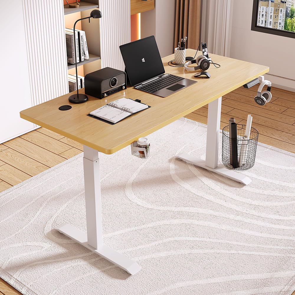 SAVYA HOME desk with cup holder - multitasking