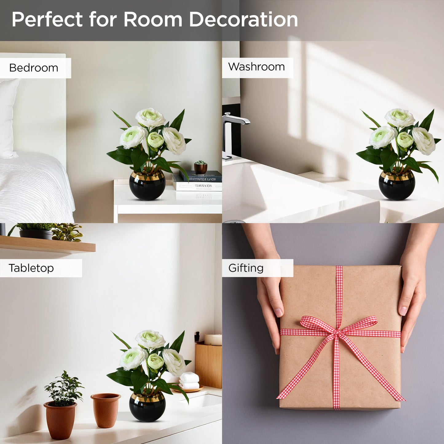 UMAI 24cm faux plant - perfect for bedroom decor