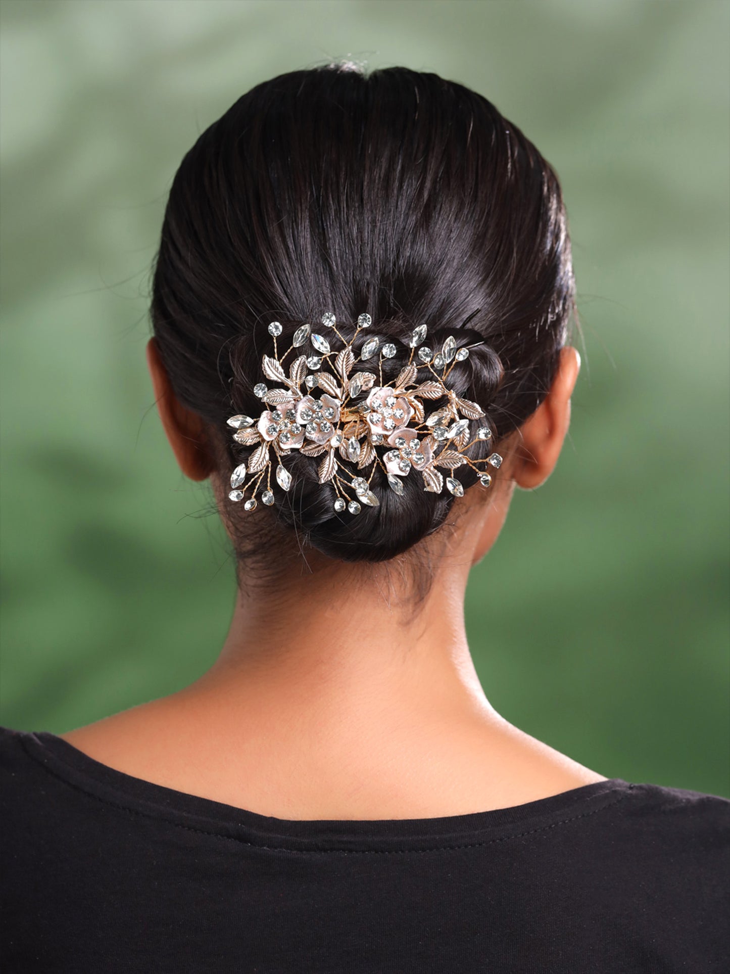 Yellow Chimes crystal hair vine - enhance your look
