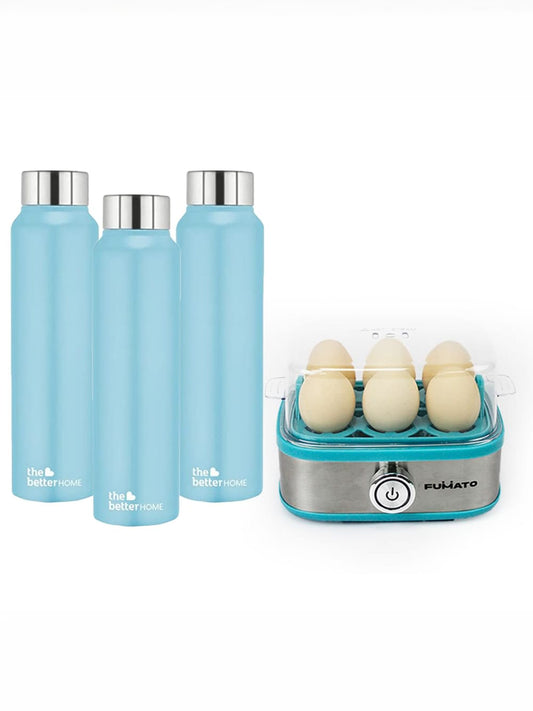 The Better Home combo set of egg boiler and water bottle - modern kitchen essentials