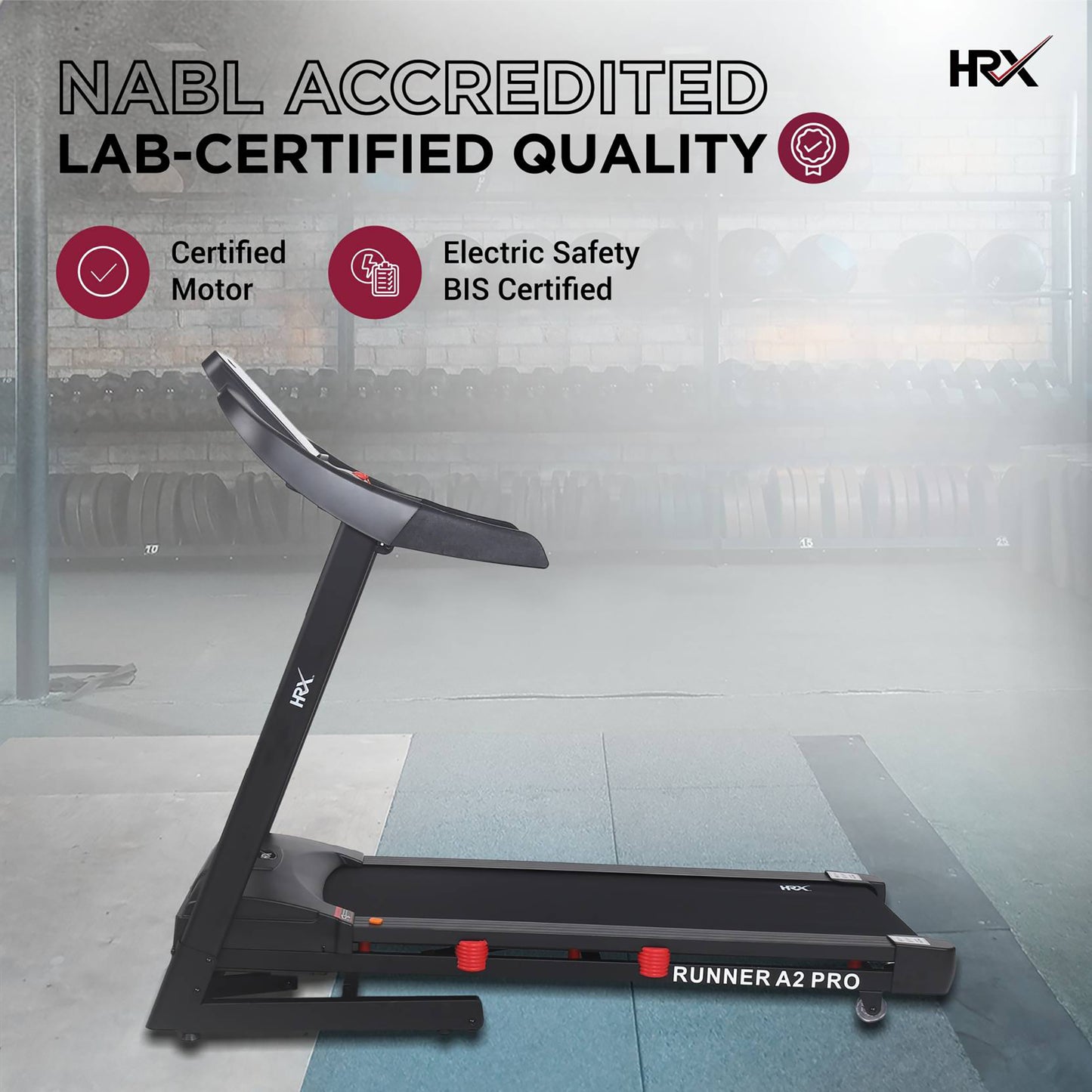 Reach HRX RUNNER A2 PRO Treadmill - Easy Maintenance Workout