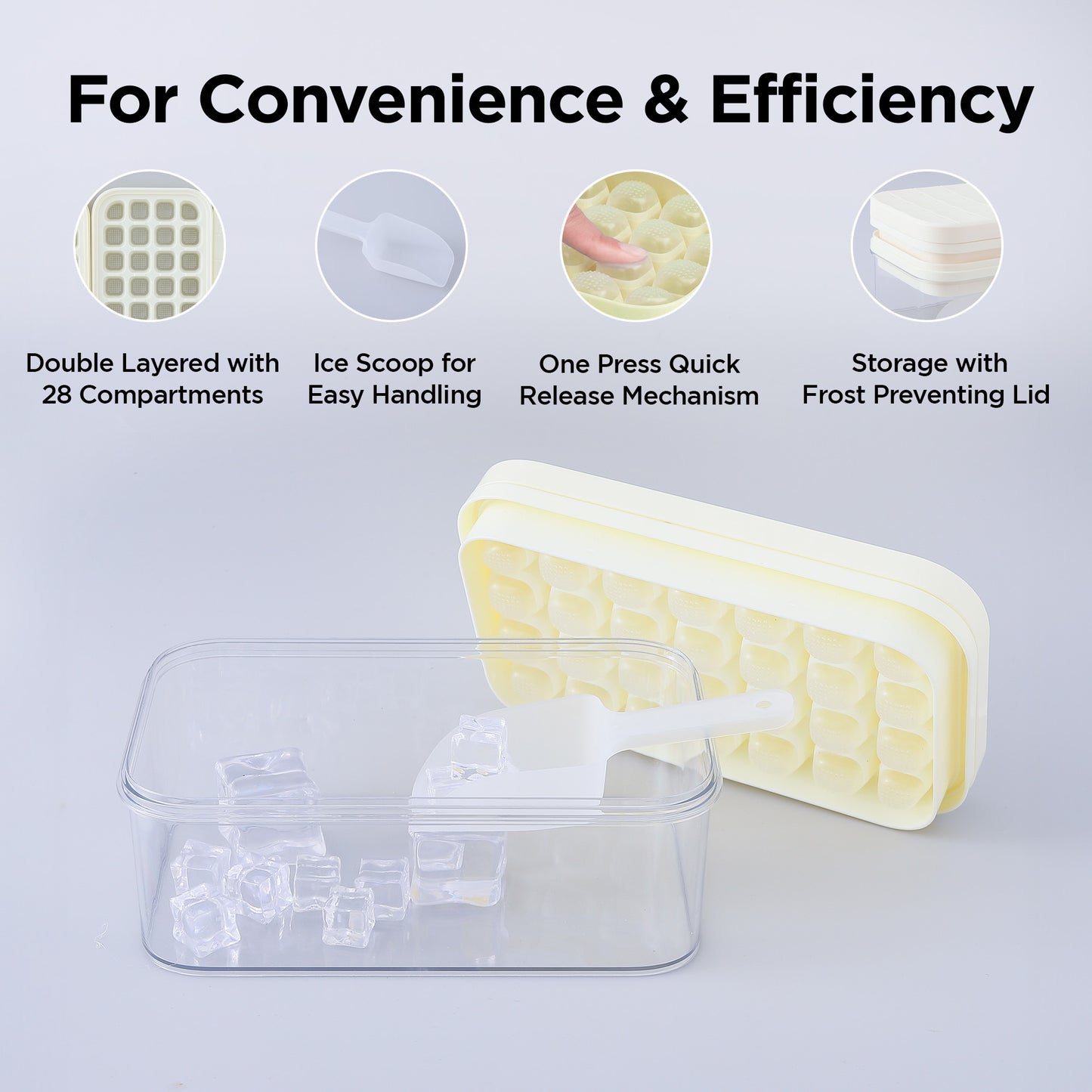 UMAI storage box with ice scoop - ideal for family gatherings
