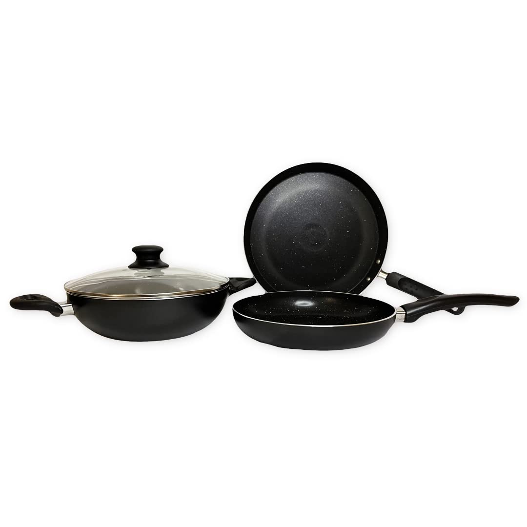 SAVYA HOME Non Stick Set with Lid - Food Monitoring