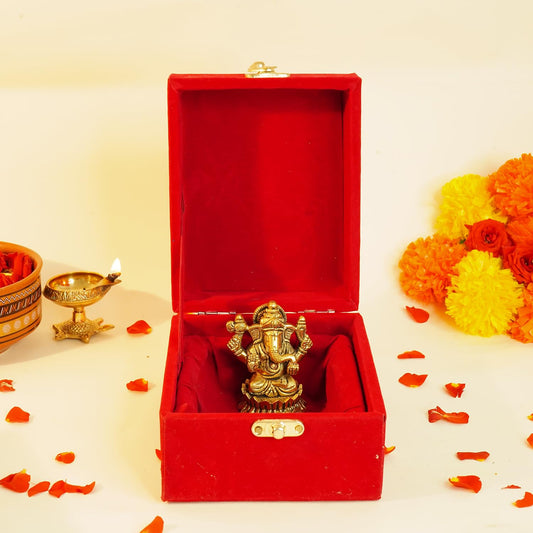 Ekhasa Brass Ganesha Idol - Ideal for festivals