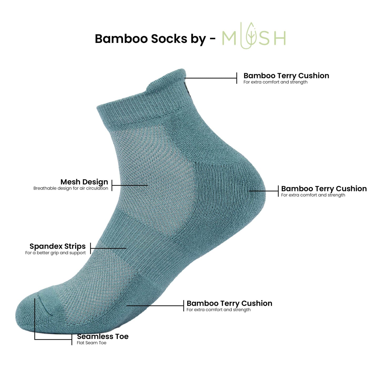 Mush Breathable Socks - Gym use case