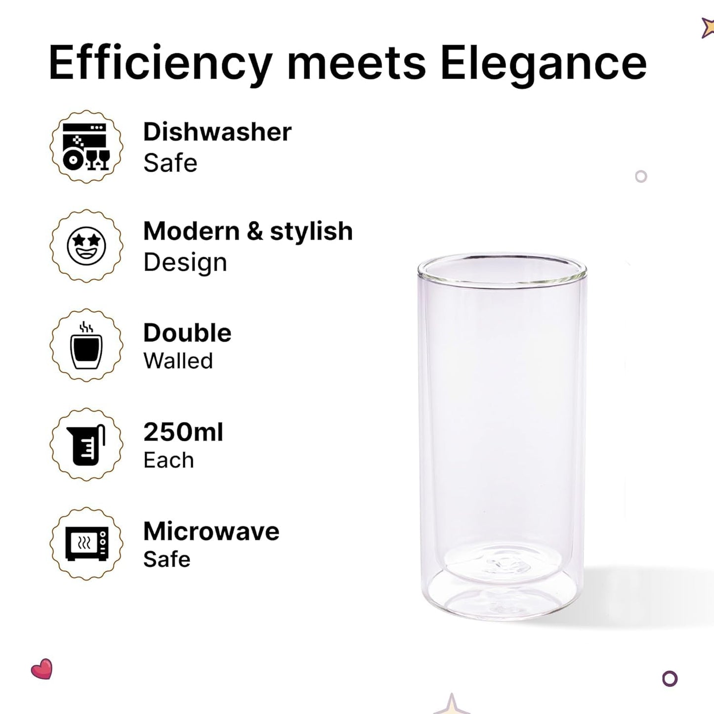 Kuber Industries transparent glass - ideal for parties