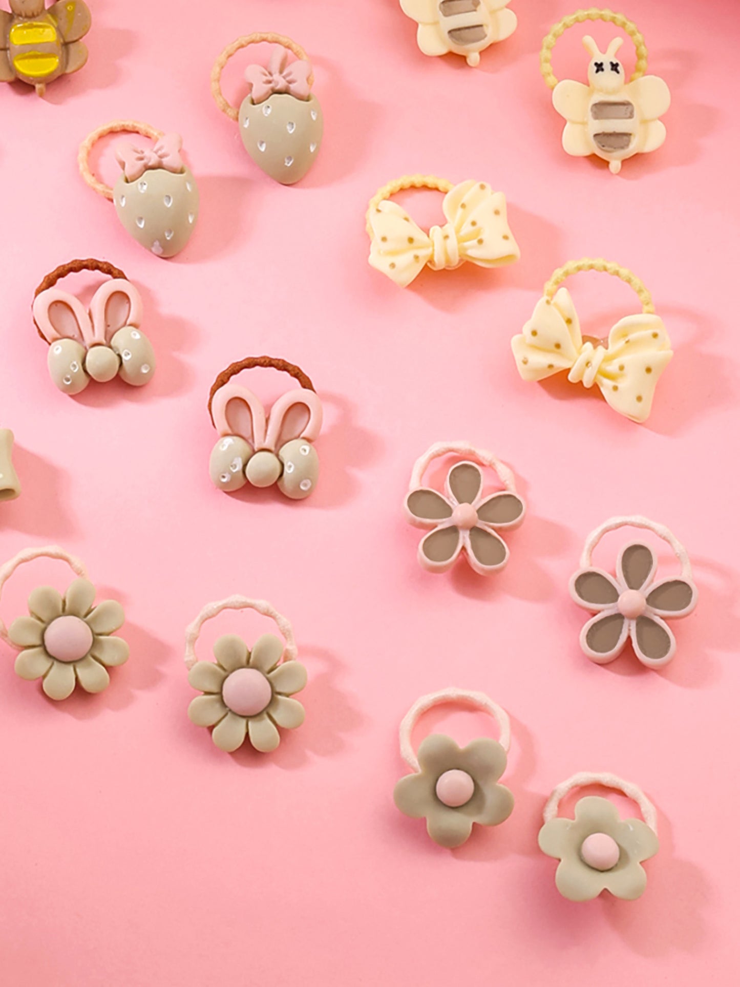 Yellow Chimes colorful hair rubber bands - fun for playdates