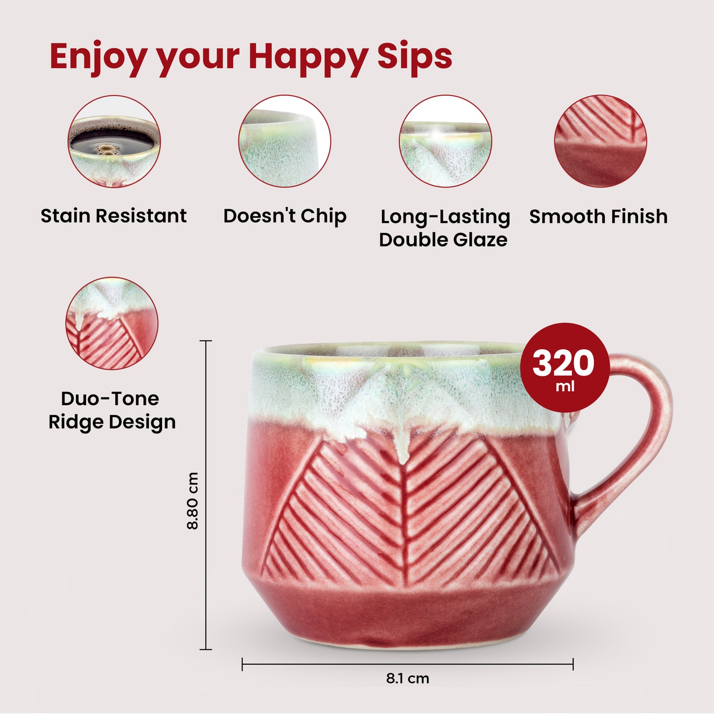 The Better Home microwave-safe mug - for convenient heating