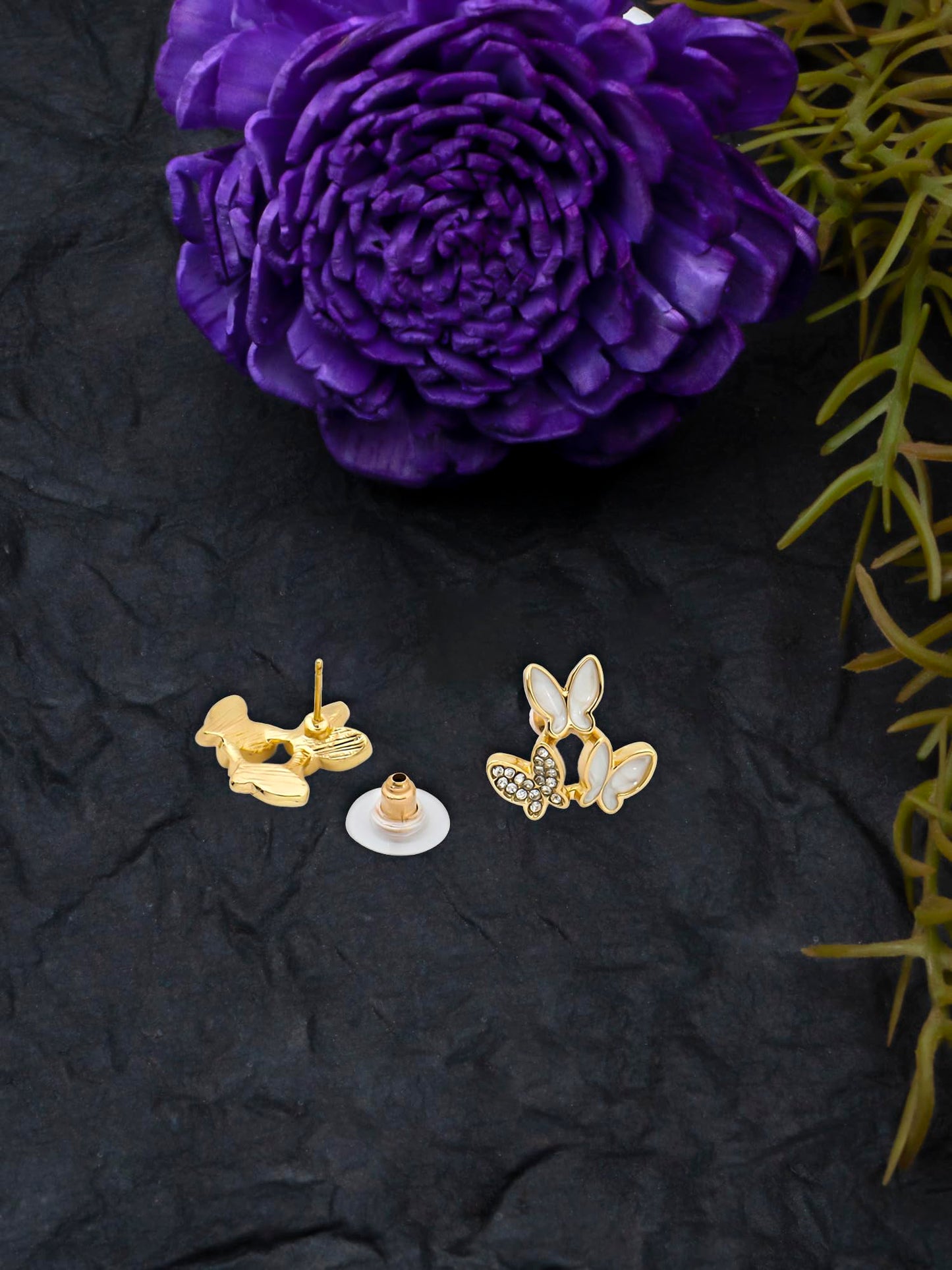 unwind Gold Toned Earrings - Stylish addition for everyday wear