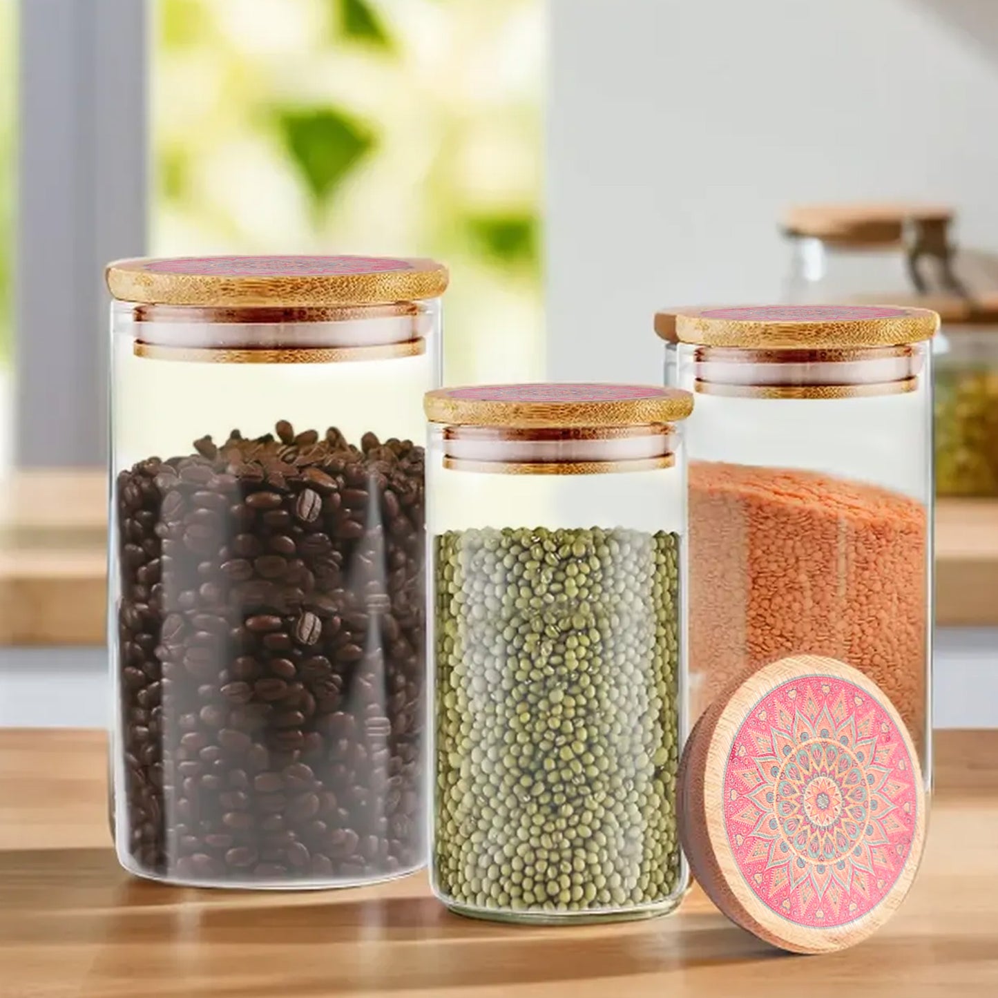 The Better Home UMAI Storage Jars - Elegant design for dry fruits