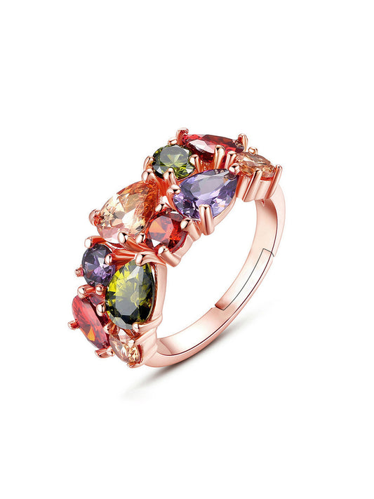 Yellow Chimes Crystal Rings - Versatile daily accessory