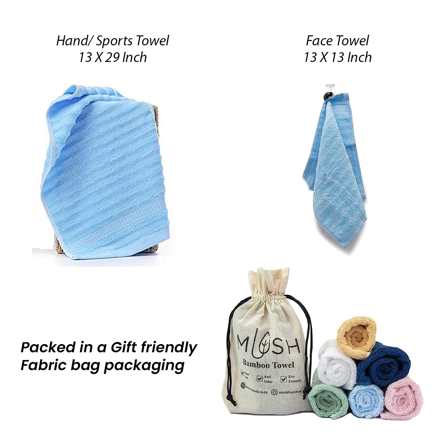 Mush bamboo towel - gym towels