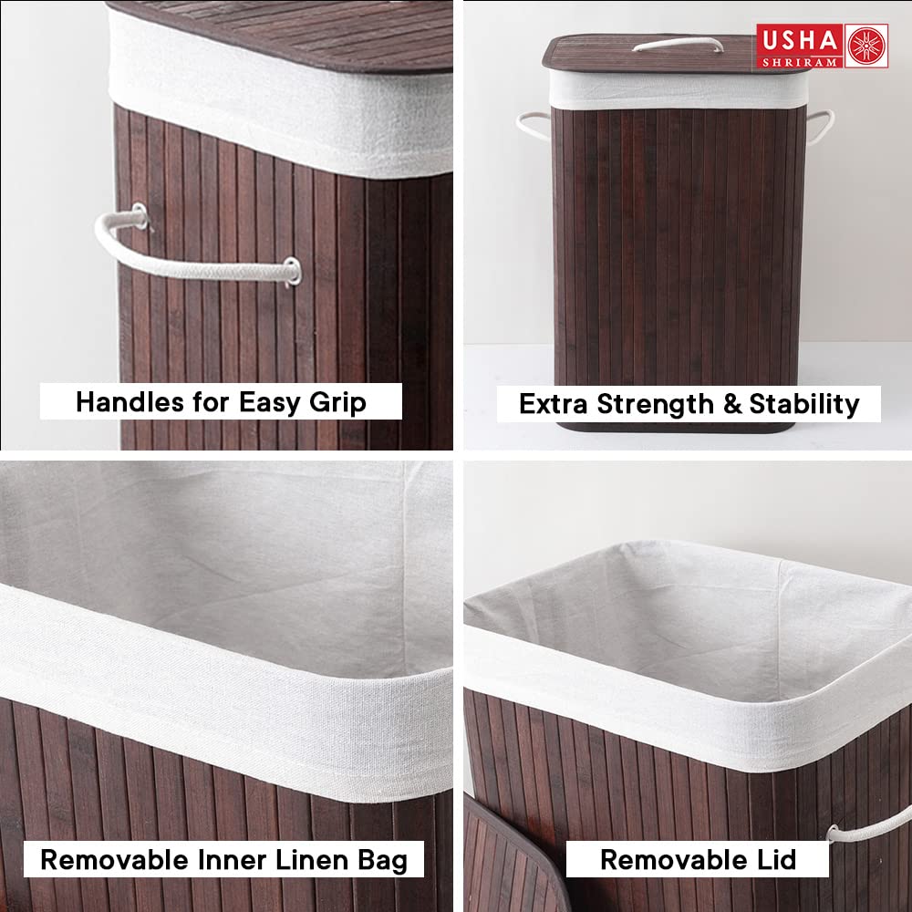Usha Shriram bamboo basket - Lightweight and durable design