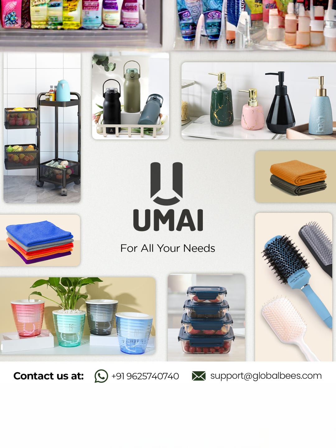 UMAI self watering plant pots - outdoor decoration