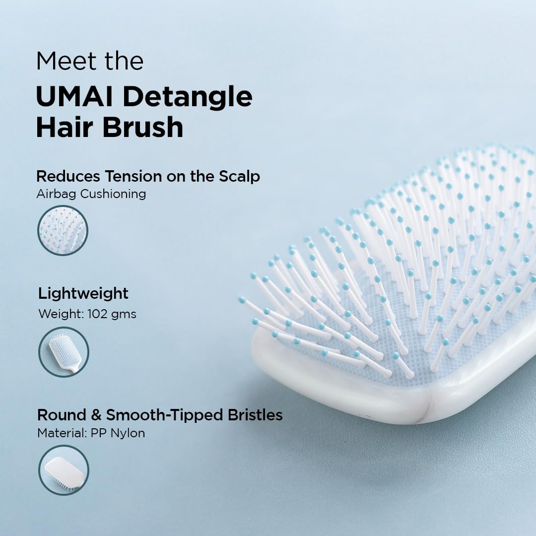 UMAI detangler brush - suitable for kids and adults