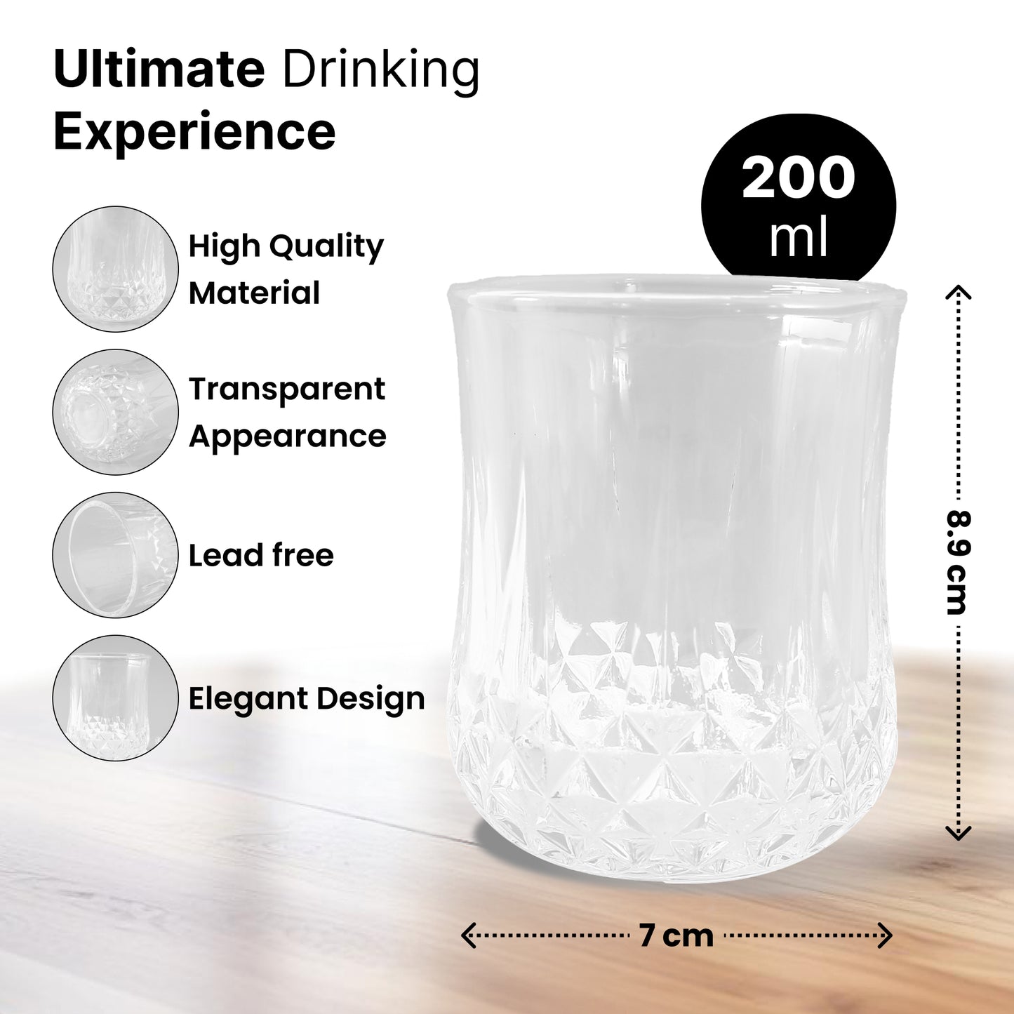 UMAI set of whiskey glasses - Durable for everyday use