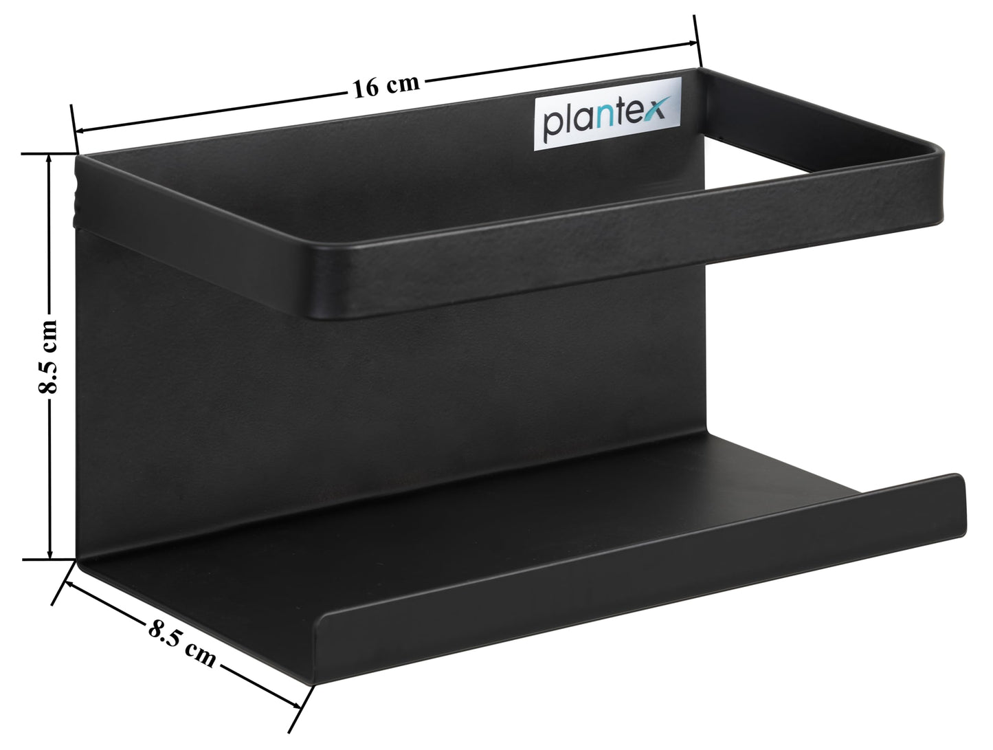 Plantex black spice shelf - Easy installation in the office