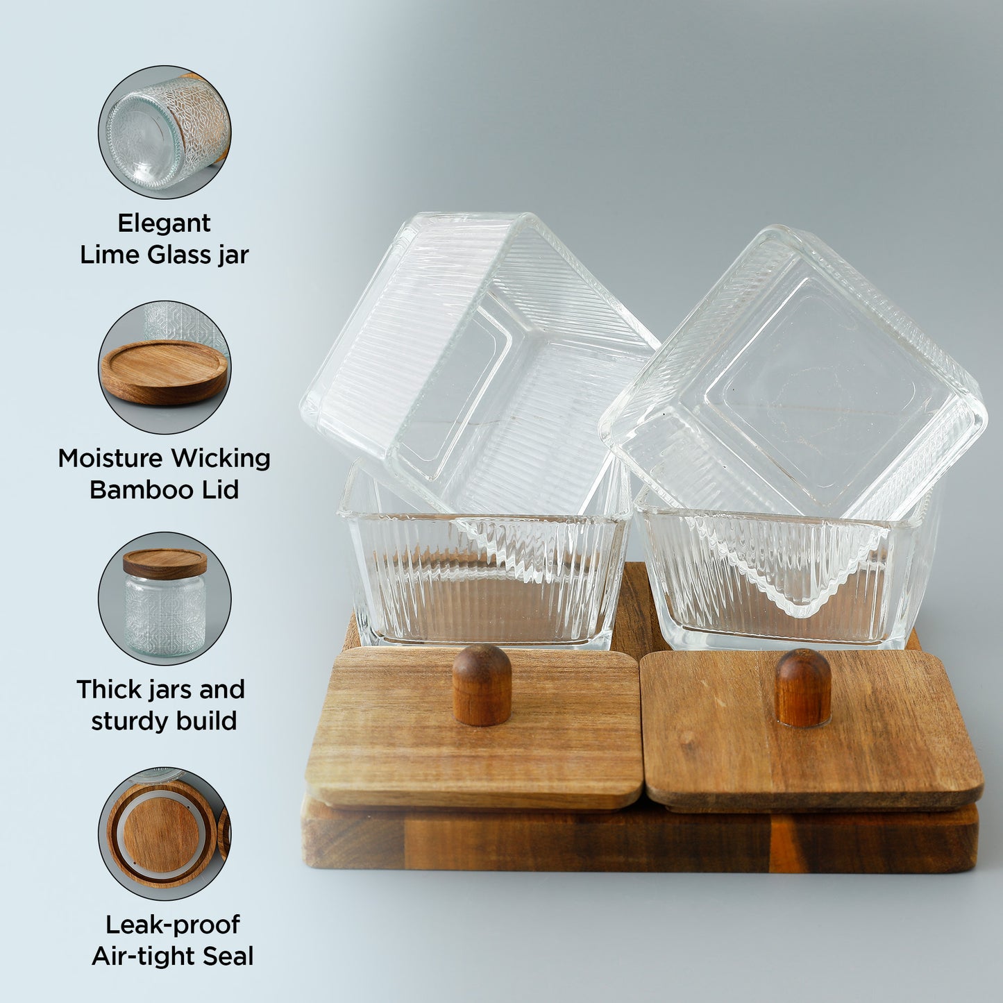 The Better Home UMAI Serving Set - Stylish Jar Storage