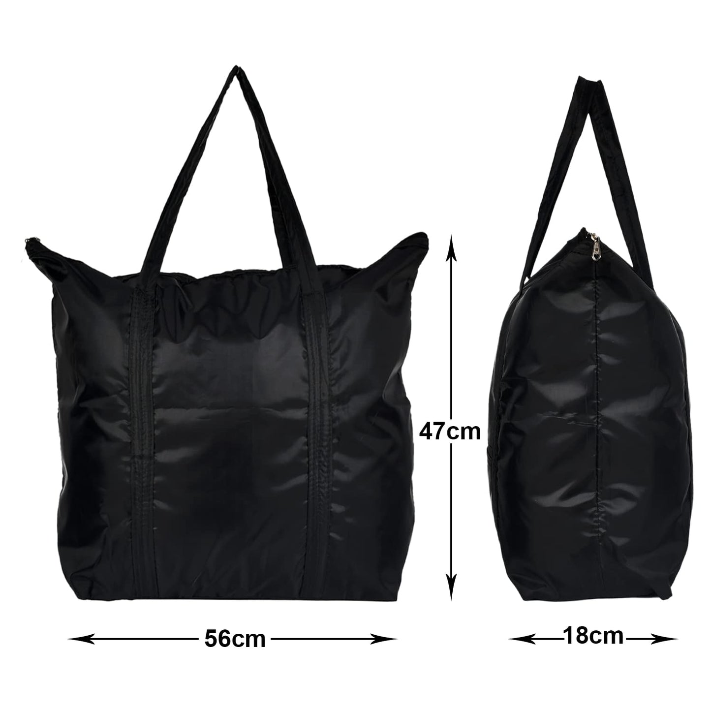 Kuber Industries black tote bag - shopping use