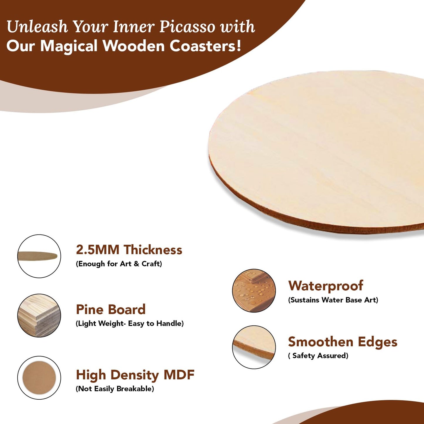 Tinker Squad MDF Board - Perfect for Mandala Art creations