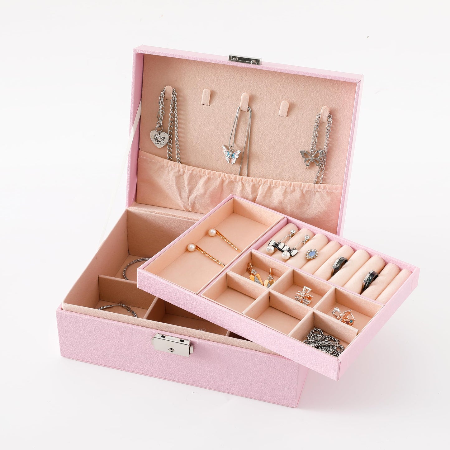Kuber Industries Mini Jewelry Box - Neat Travel Organizer