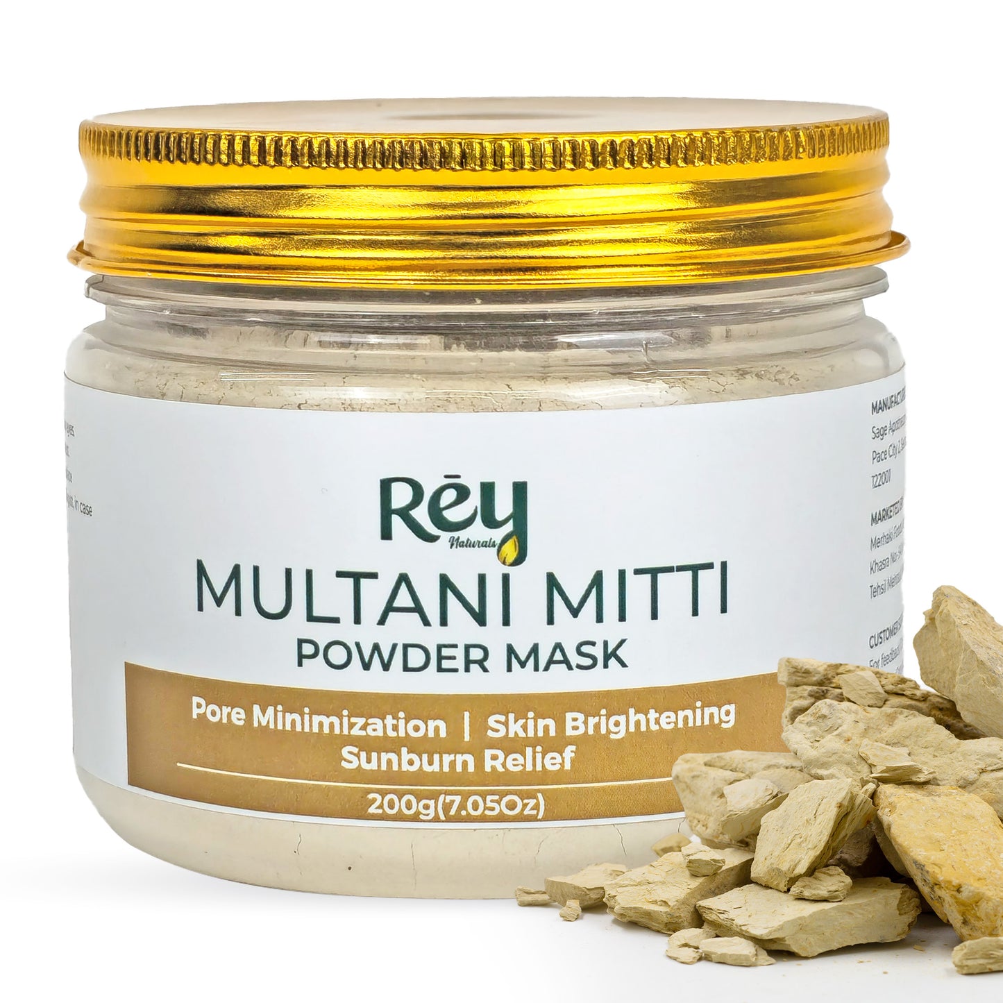 Rey Naturals Multani Mitti Face Pack - Unisex skincare
