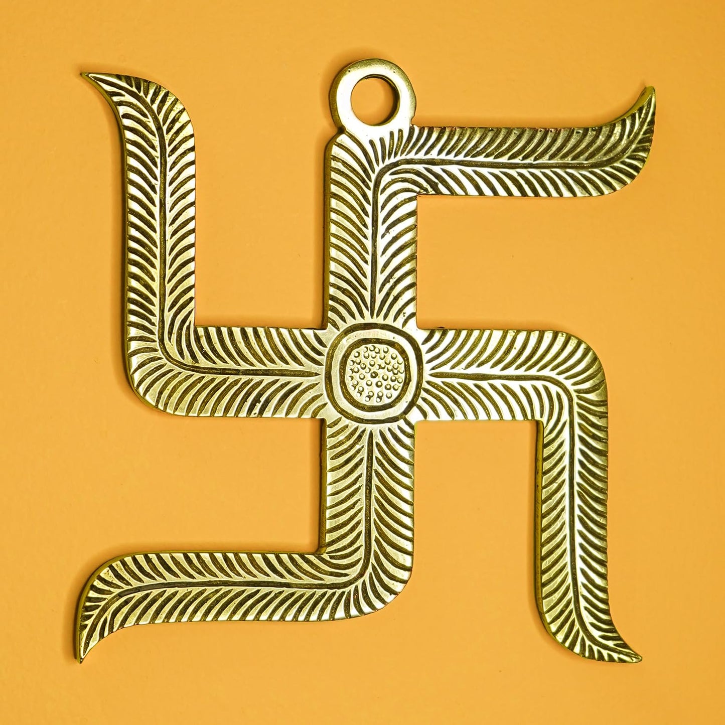 Ekhasa brass symbol - positive energy for prayer room