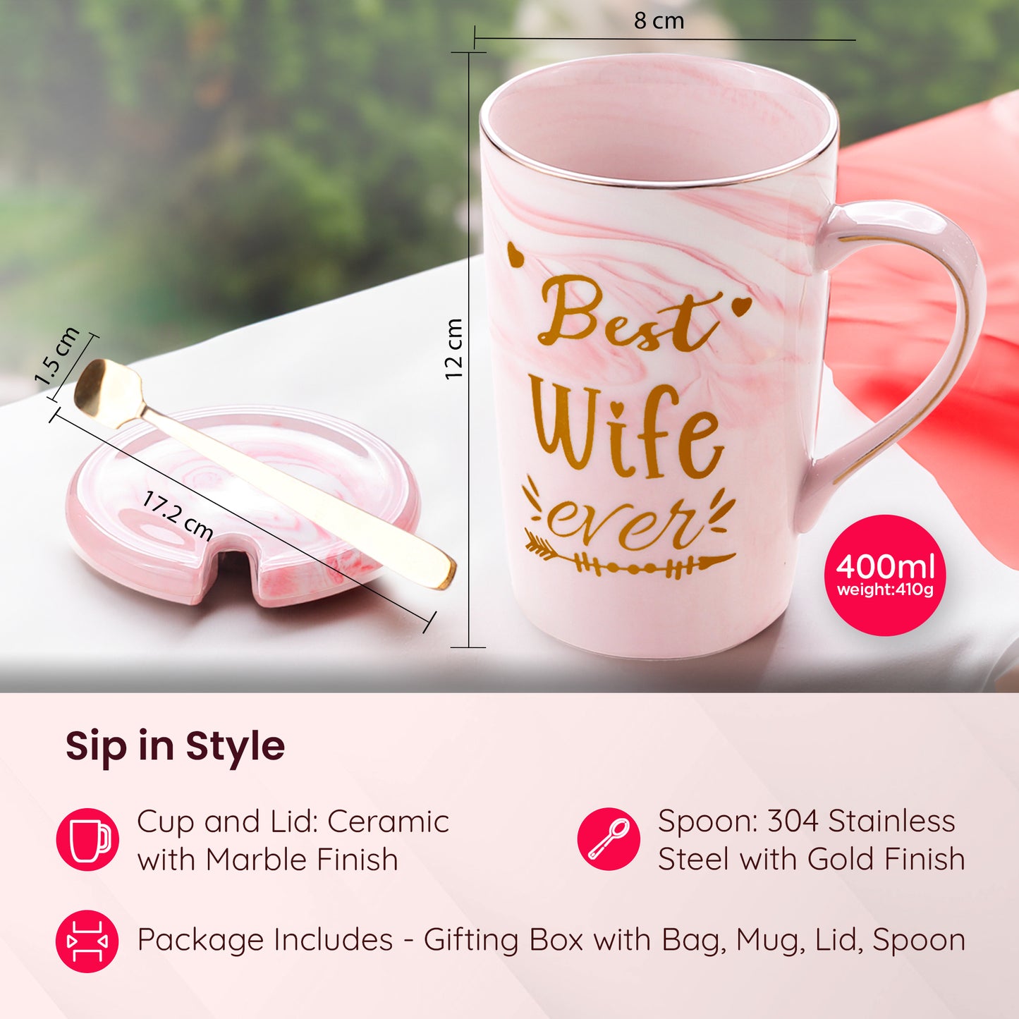 Gleevers heat resistant coffee mug - suitable for daily use