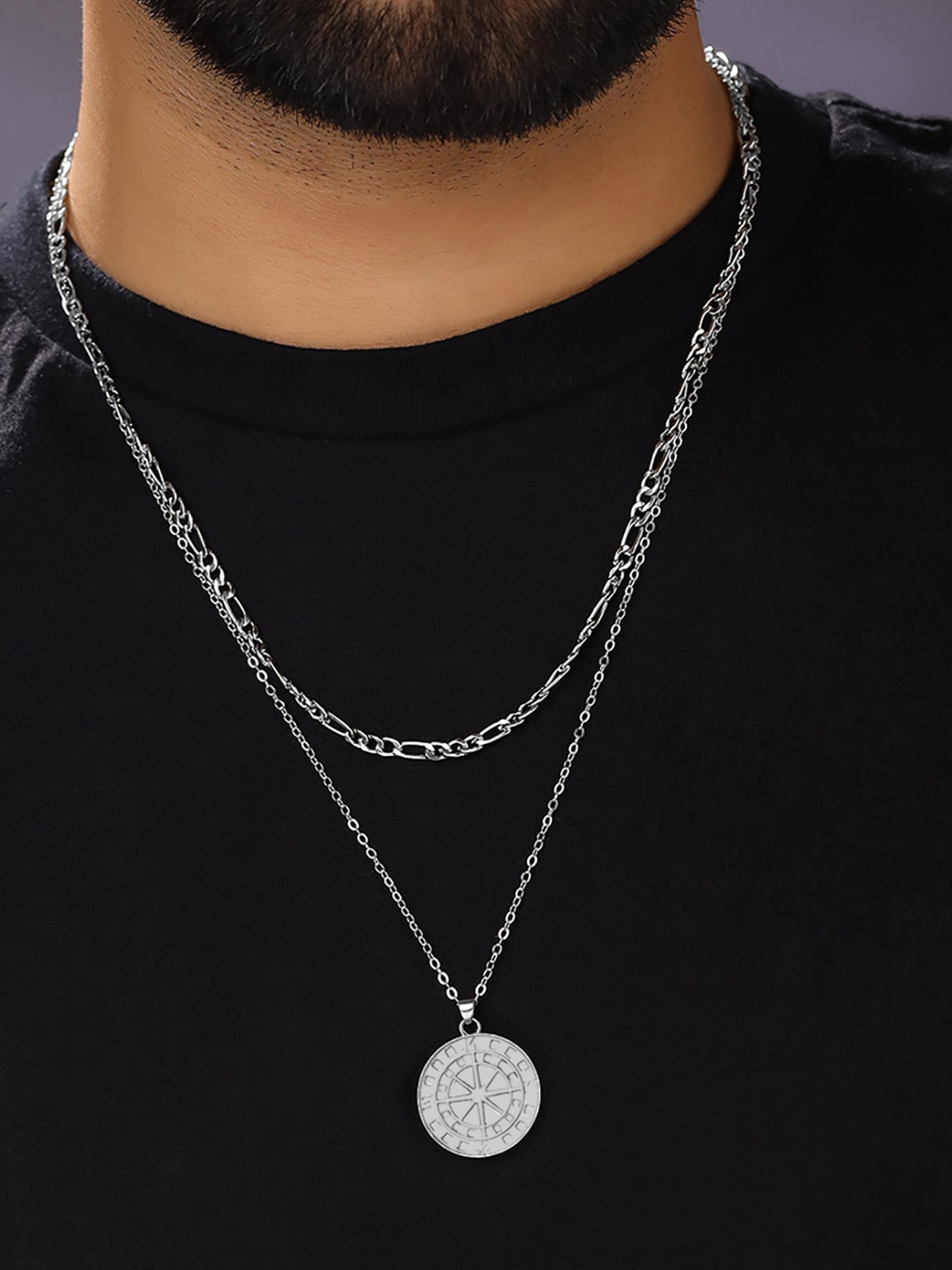 Yellow Chimes Silver Necklace - Night Out Accessory