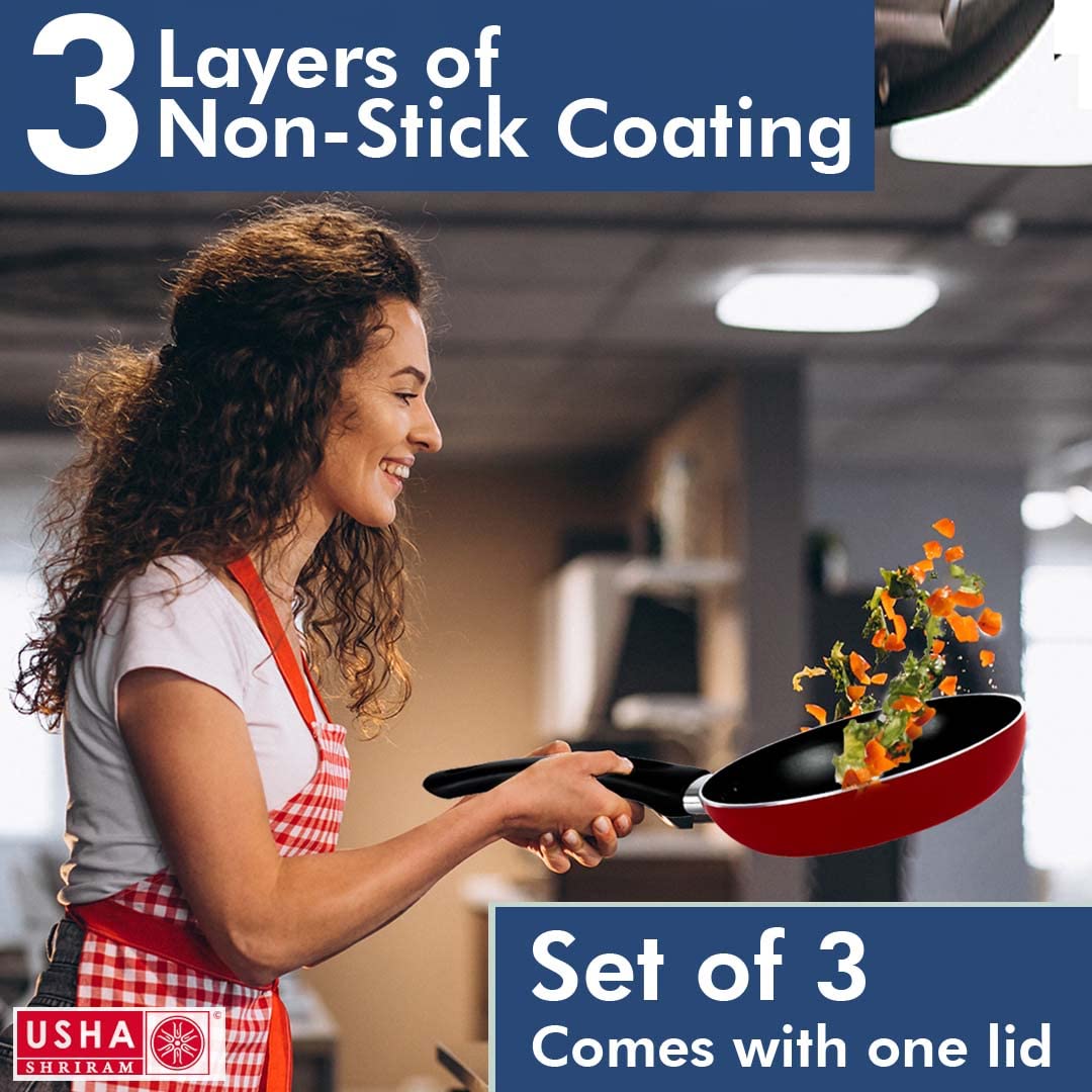 Usha Shriram Frying Pan - Sautéing vegetables effortlessly