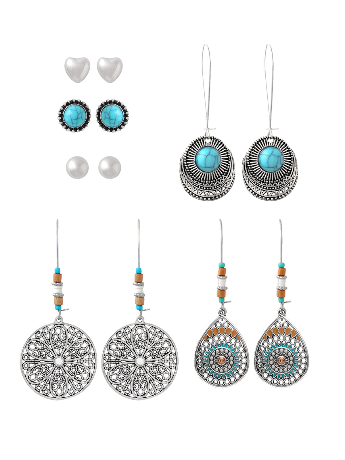 Yellow Chimes oxidised earrings - trendy ethnic collection