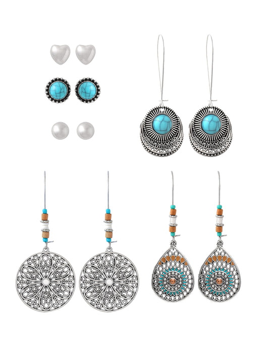 Yellow Chimes oxidised earrings - trendy ethnic collection
