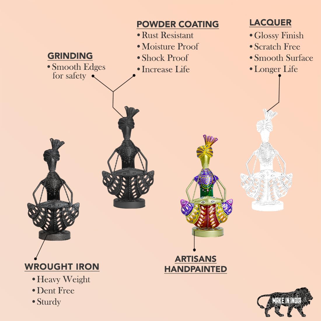 Ekhasa Rajasthani Musicians Set - Festive Celebration Decor