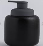 The Better Home 400ml Dispenser Bottle - Black | Ceramic Liquid Dispenser for Kitchen, Wash-Basin, and Bathroom | Ideal for Shampoo, Hand Wash, Sanitizer, Lotion, and More