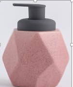 The Better Home 400ml Dispenser Bottle - Pink | Ceramic Liquid Dispenser for Kitchen, Wash-Basin, and Bathroom | Ideal for Shampoo, Hand Wash, Sanitizer, Lotion, and More