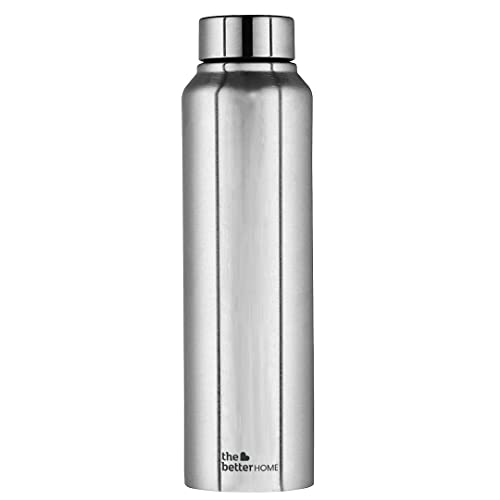 Stainless Steel Water Bottle 1 Litre (Silver - Pack of 1)