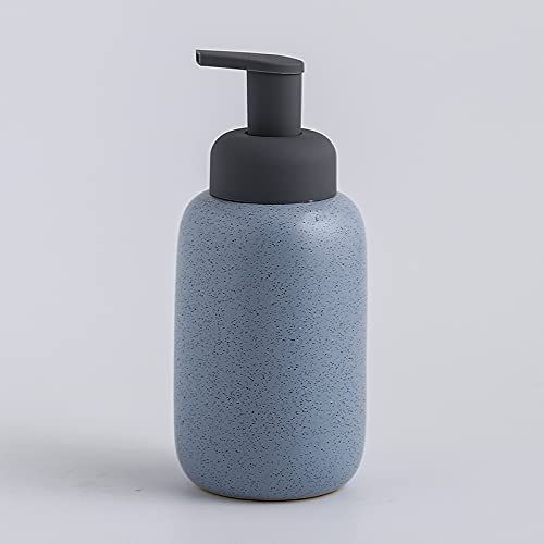 The Better Home 400ml Dispenser Bottle - Blue | Ceramic Liquid Dispenser for Kitchen, Wash-Basin, and Bathroom | Ideal for Shampoo, Hand Wash, Sanitizer, Lotion, and More