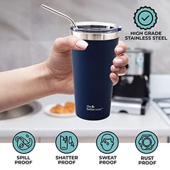 The Better Home Fumato's Kitchen and Appliance Combo| Toaster + Insulated Tumbler with Straw |Food Grade Material| Ultimate Utility Combo for Home| Blue