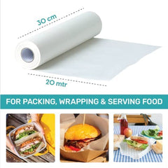 The Better Home Greaseproof Foil Paper 20 Meters (Pack of 2) | Non-Stick Food Wrapping Paper Roll | Natural Foil Paper for Kitchen | Food-Grade | Vegan | for Oven, Microwave & Freezer…