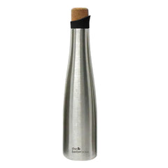 The Better Home Insulated Cork Water Bottle|Hot & Cold Water Bottle 750 Ml -Wine |Easy Pour| Bottle for Fridge/School/Outdoor/Gym/Home/Office/Boys/Girls/Kids, Leak Proof (Pack of 1, Silver)