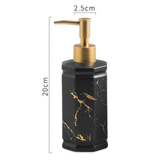The Better Home 350ml Dispenser Bottle - Black (Set of 2)| Ceramic Liquid Dispenser for Kitchen, Wash-Basin, and Bathroom | Ideal for Shampoo, Hand Wash, Sanitizer, Lotion, and More