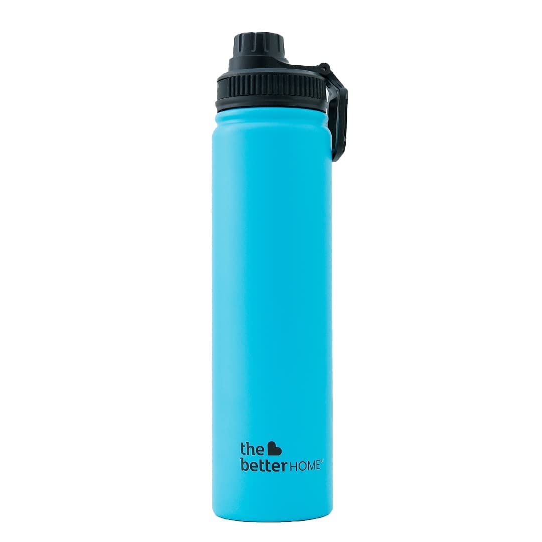 Insulated Stainless Steel Water Bottle - Double Wall, Leakproof | 710ml | Teal | Hot & Cold for Gym & Home