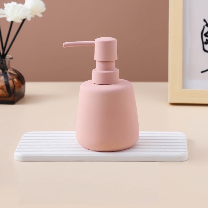 The Better Home 260ml Soap Dispenser Bottle - Pink | Elegant and Functional Liquid Pump for Kitchen, Wash-Basin, and Bathroom