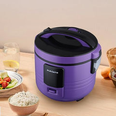 The Better Home FUMATO Cookeasy Automatic 500W Electric Rice Cooker 1.5L & Stainless Steel Water Bottle 1 Litre Purple