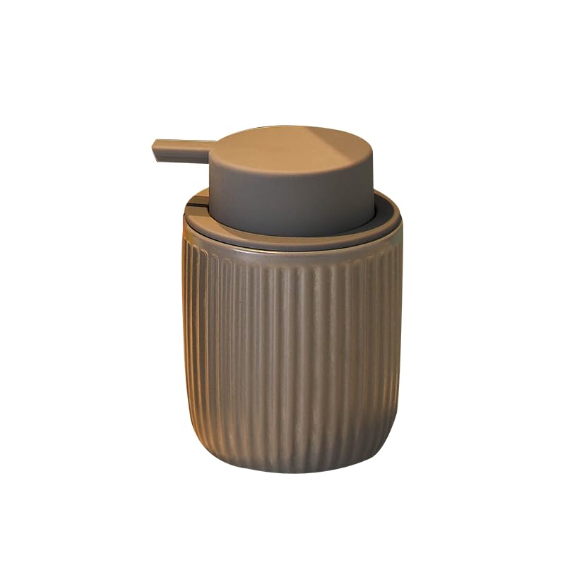 The Better Home 320ml Soap Dispenser Bottle - Black |Ceramic Liquid Pump Dispenser for Kitchen, Wash-Basin, and Bathroom