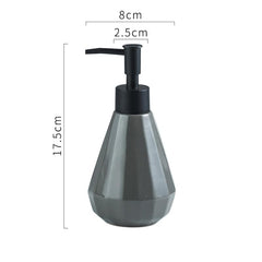 The Better Home 250ml Dispenser Bottle - Grey | Ceramic Liquid Dispenser for Kitchen, Wash-Basin, and Bathroom | Ideal for Shampoo, Hand Wash, Sanitizer, Lotion, and More