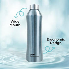 The Better Home 1 litre Stainless Steel Water Bottle | Leak Proof, Durable & Rust Proof | Non-Toxic & BPA Free Eco Friendly Stainless Steel Water Bottle | Pack of 5 Metalic Blue