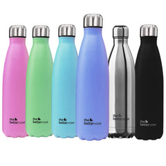 The Better Home Stainless Steel Insulated Water Bottle 500ml | Thermos Flask 500ml | Hot and Cold Steel Water Bottle 500ml (Purple)