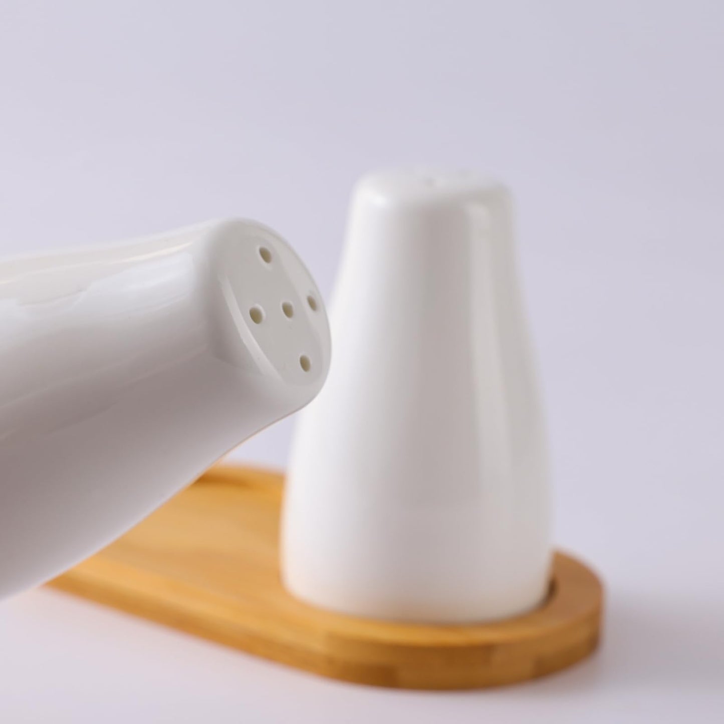 The Better Home Ceramic Salt and Pepper Shaker Set | Set of 2 | White | Salt and Pepper Dispenser Sprinkler Bottle