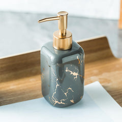 The Better Home 300ml Dispenser Bottle - Grey | Ceramic Liquid Dispenser for Kitchen, Wash-Basin, and Bathroom | Ideal for Shampoo, Hand Wash, Sanitizer, Lotion, and More